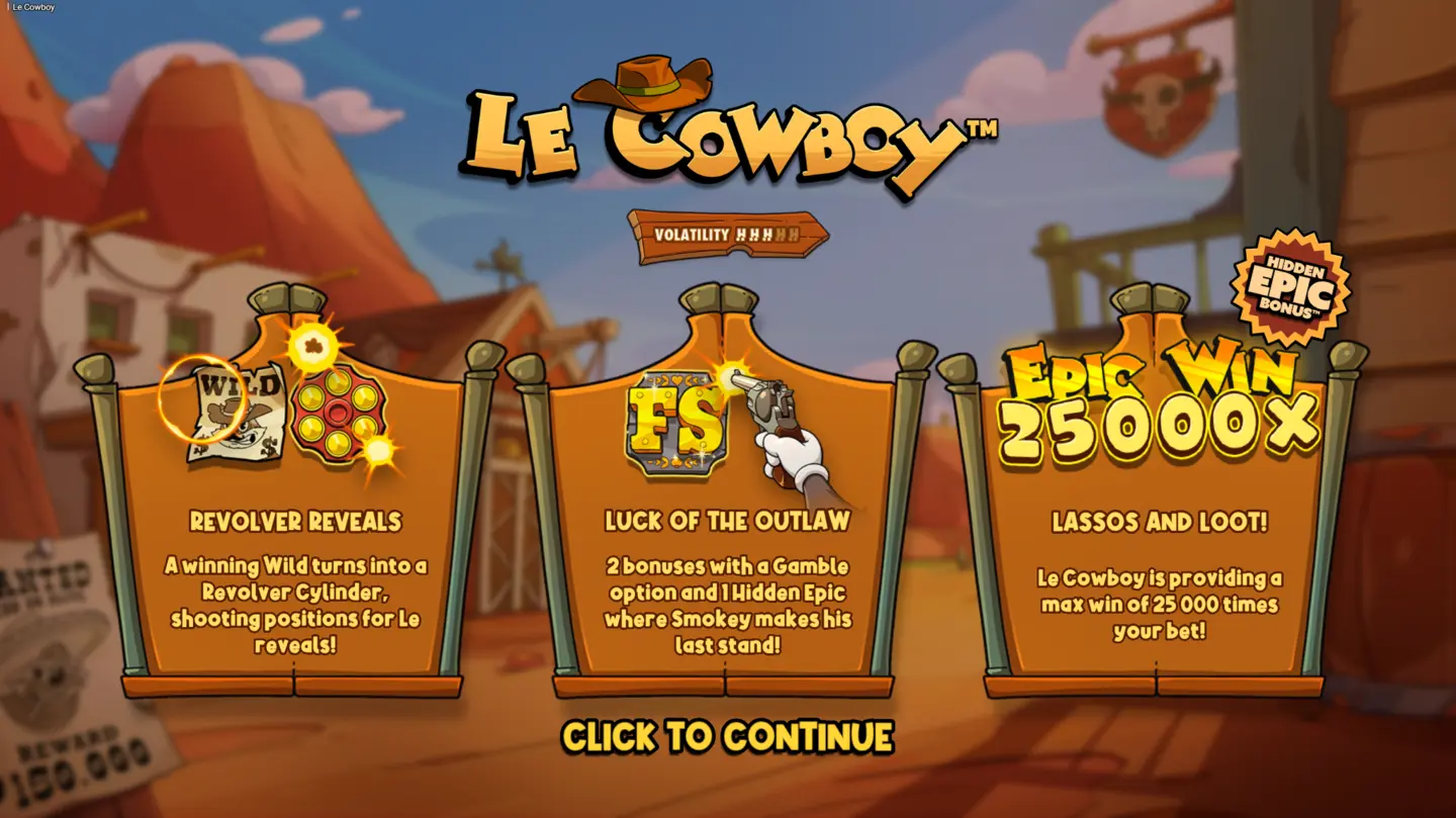 Le Cowboy loading screen